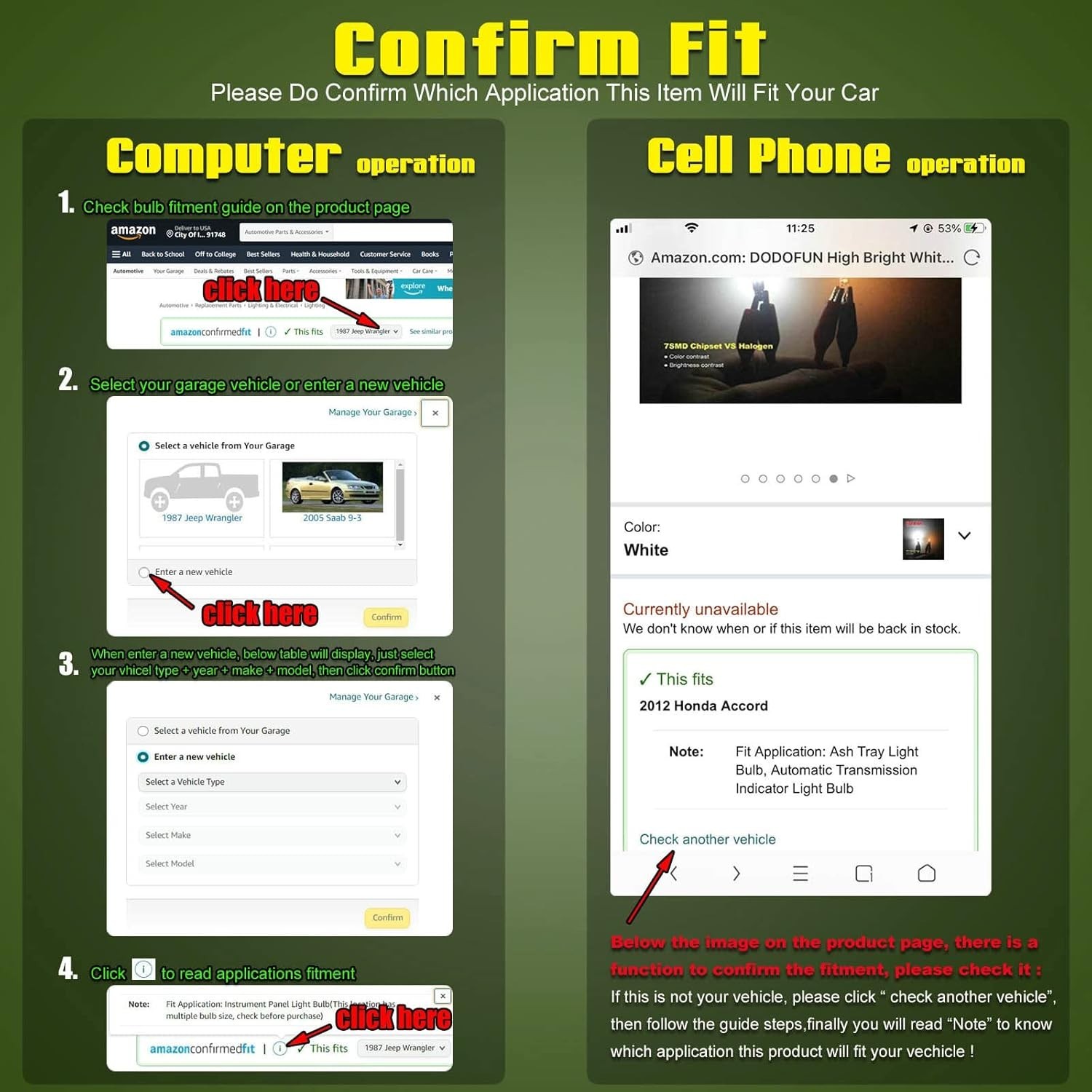 Green T5 PC74 PC37 PC118 T10 PC168 PC175 PC194 PC194G PC195 PC160 PC161 Instr…