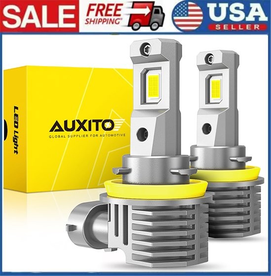 H11 LED Headlight Super Bright Bulbs Kit 6500K White 330000LM HIGH/LOW BEAM
