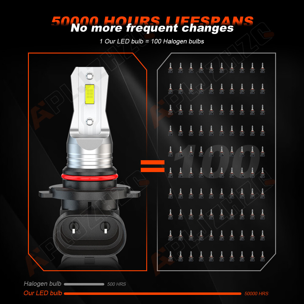 Combo LED Headlight Hi/Lo + Fog Light +Turn Signal Bulbs For 2004-2014 Ford F150