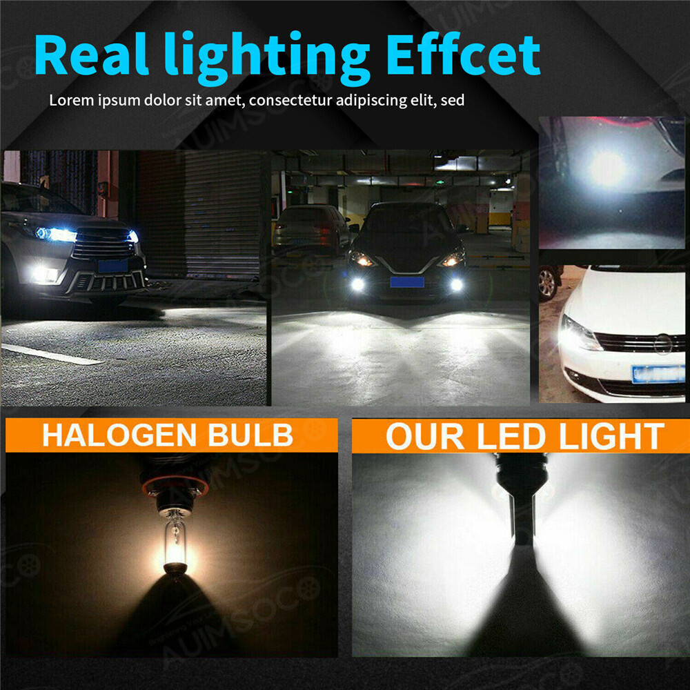 For 2004-2014 Ford F-150 LED Front Lamp Fog Light Bulbs 5 Years Warranty