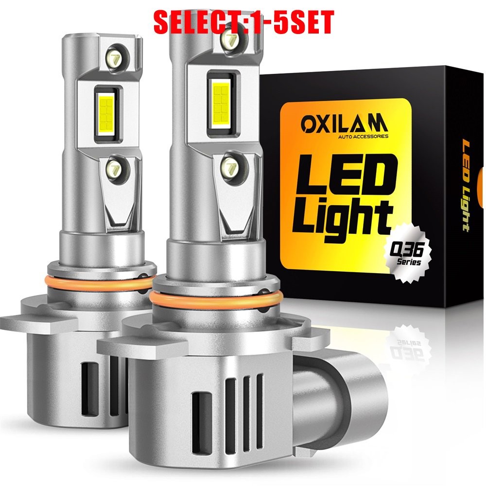 White 6500K 9012 HIR2 LED Headlight Bulbs Ultra Bright High Low Beam 100W 2-10X