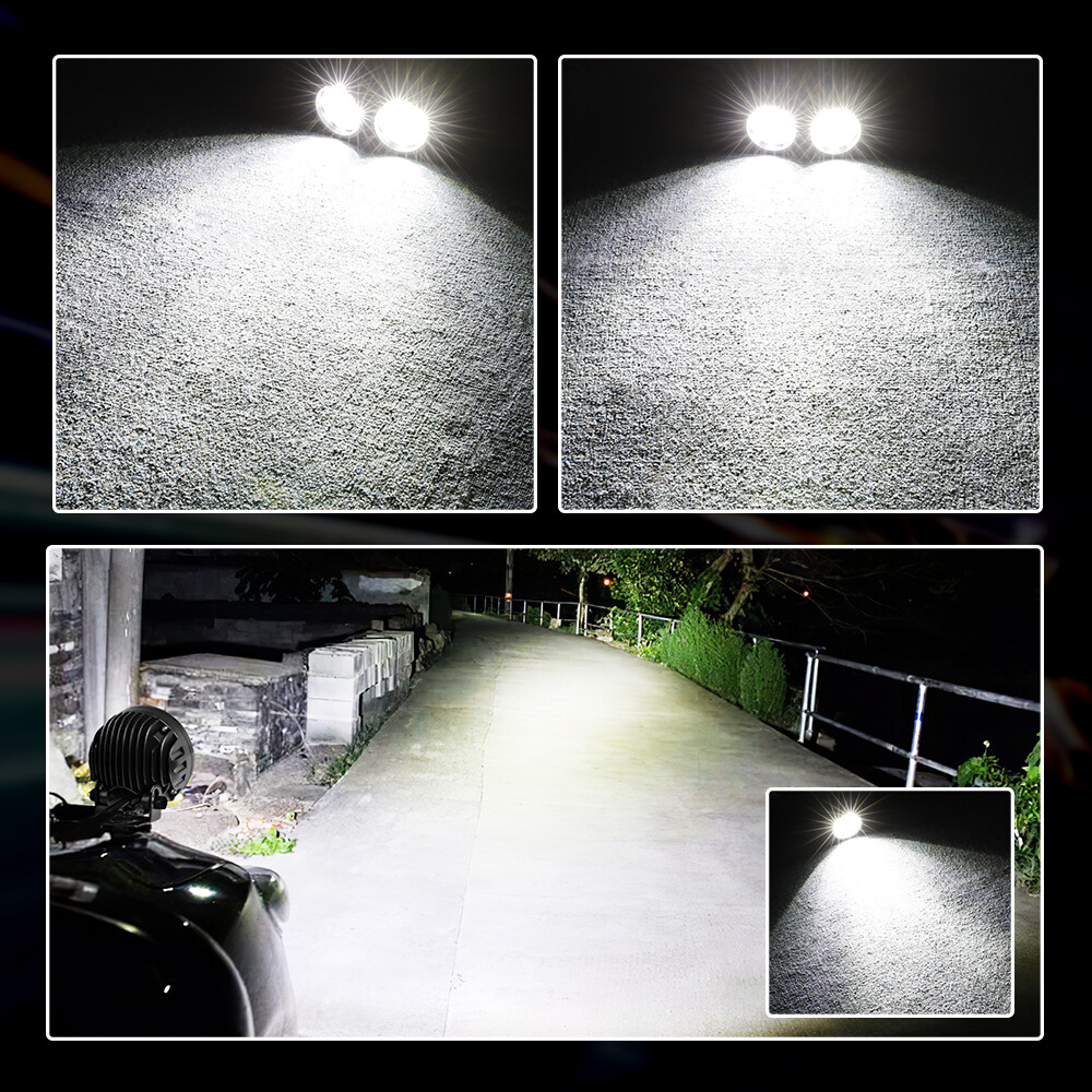2x 3.5″ 180 W LED Round Driving Spot Lights Work Headlight Pods 4WD UTV Off Road