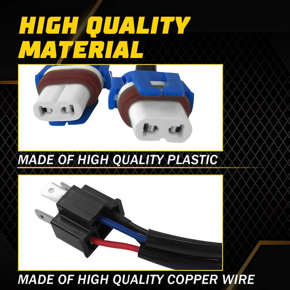 Conversion Wire 9003 H4 TO 9005 9006 Two Harness Head Lamp Adapter Plug Play New