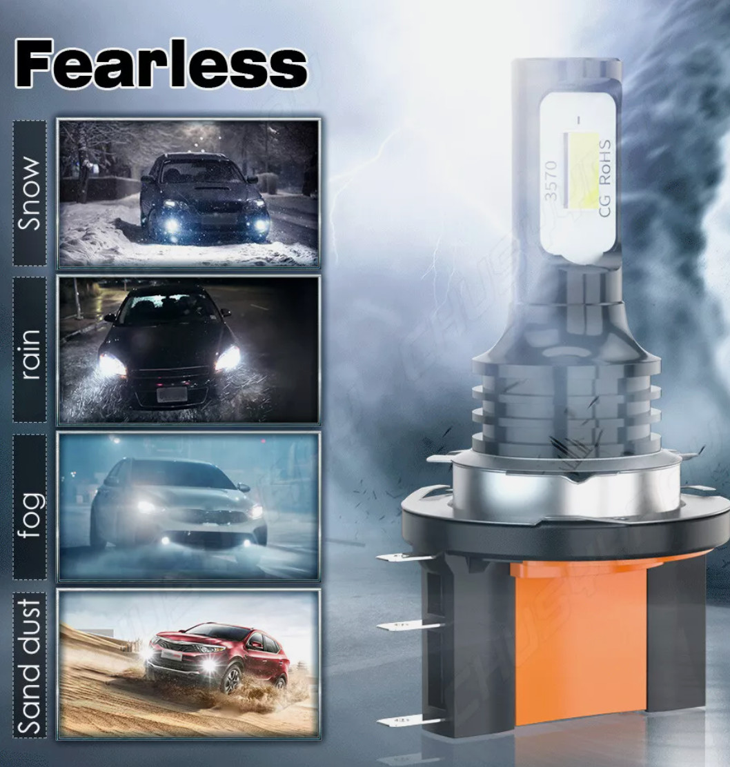 H15 LED Headlight High Beam DRL Bulbs For Mercedes-Benz 2500 2019-2020