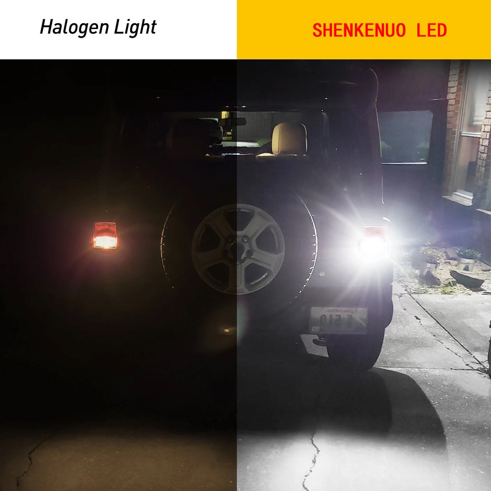 2 Blinding Brite LED headlight bulbs for Deere 415 420 425 445 455 mower tractor