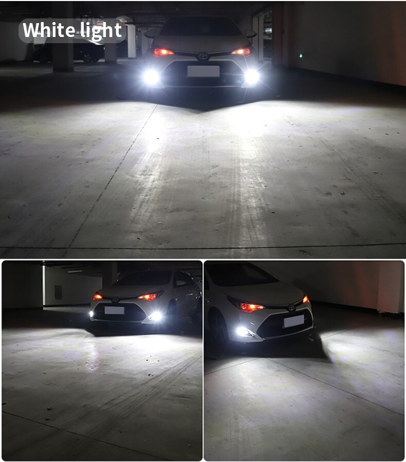 2PCS 9005 HB3 LED Laser Headlights Bulb White Projector Auto Fog Light 6000K 26W