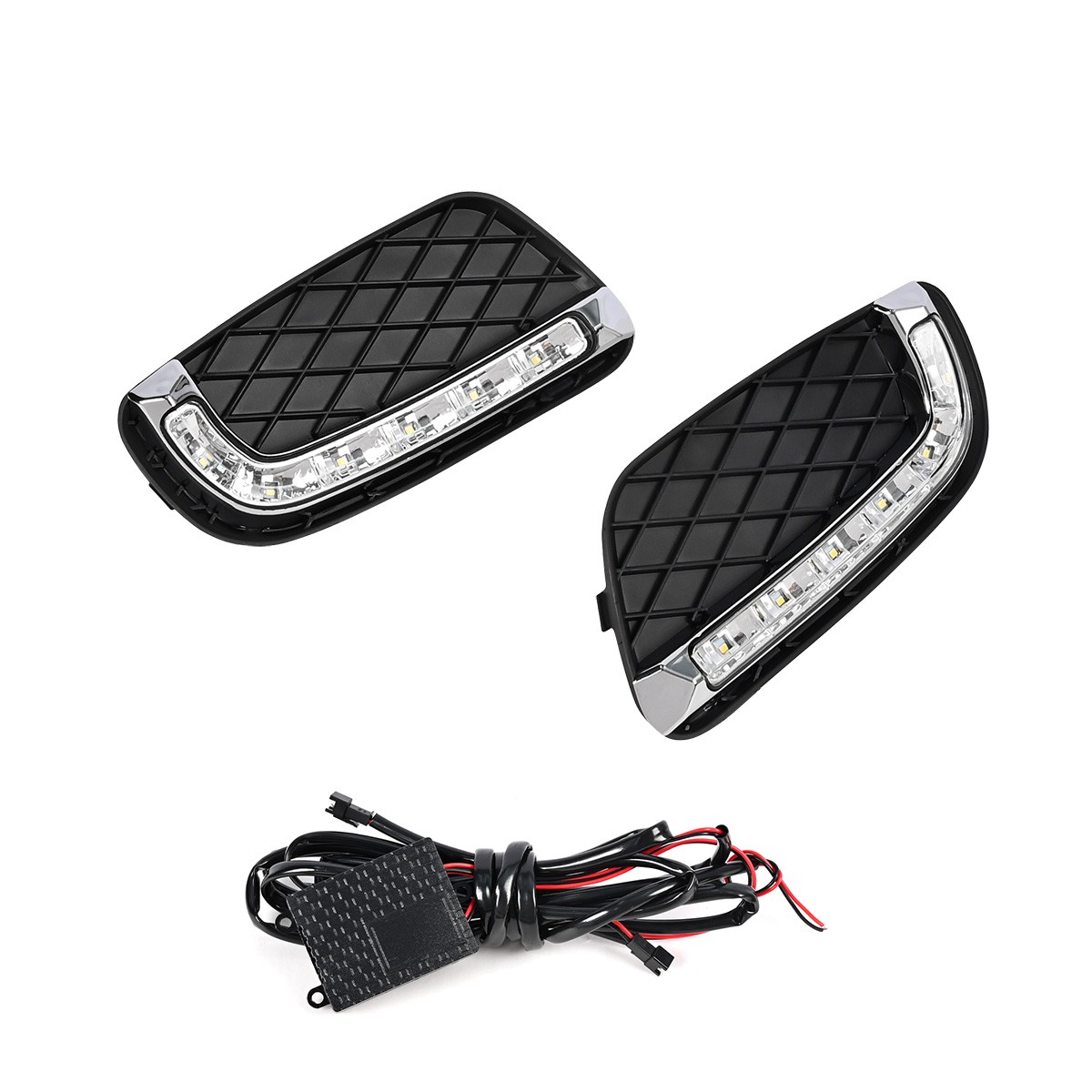 2x LED DRL Daytime Running Fog Light Lamp For Benz Smart Fortwo 2008-2011 USA