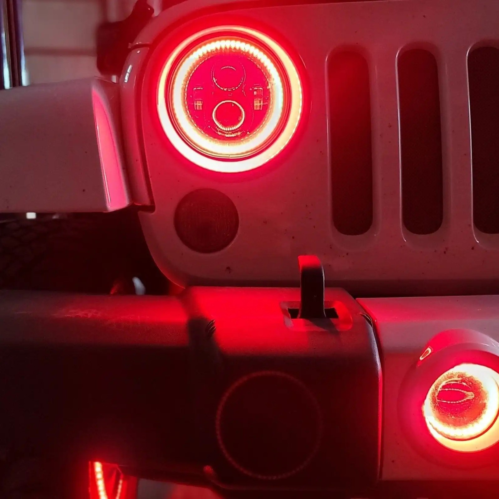 ORACLE High Power 20W LED Halo Fog Lights Dynamic ColorSHIFT fits Jeep JK/JL/JT
