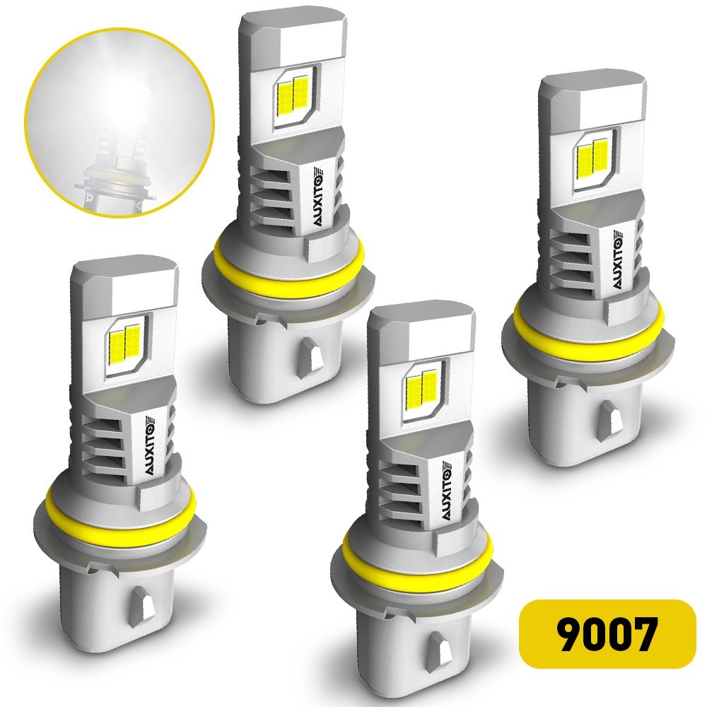 4PCS 9007 80000LM LED Headlight Bulb High/Low Beam Lamp Clear White 6500K Bright