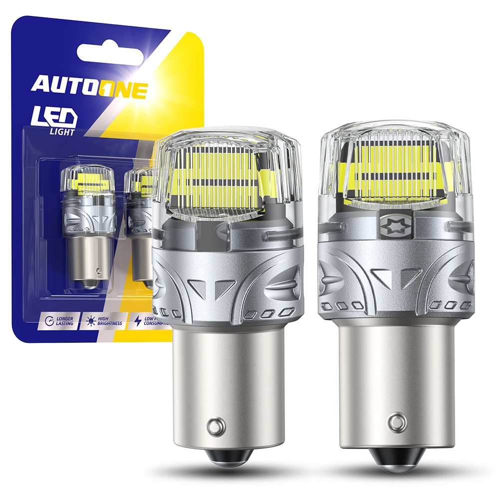 6500K White 1156 7506 BA15S 16SMD 3000Lumen Light Reverse LED Bulbs P21W Parking