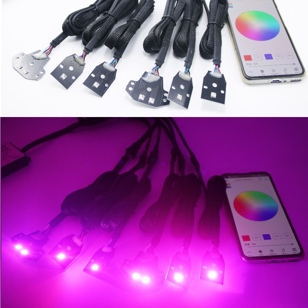 RGBW LED DRL Circuit Board Kit for 2015‑Up Dodge Charger C‑Ring Headlights App