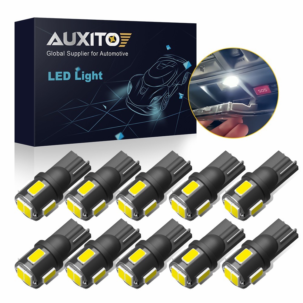 10X 5630SMD LED Interior Dome Light Bulb White T10 6000K 921 194 192 168 W5W SMD