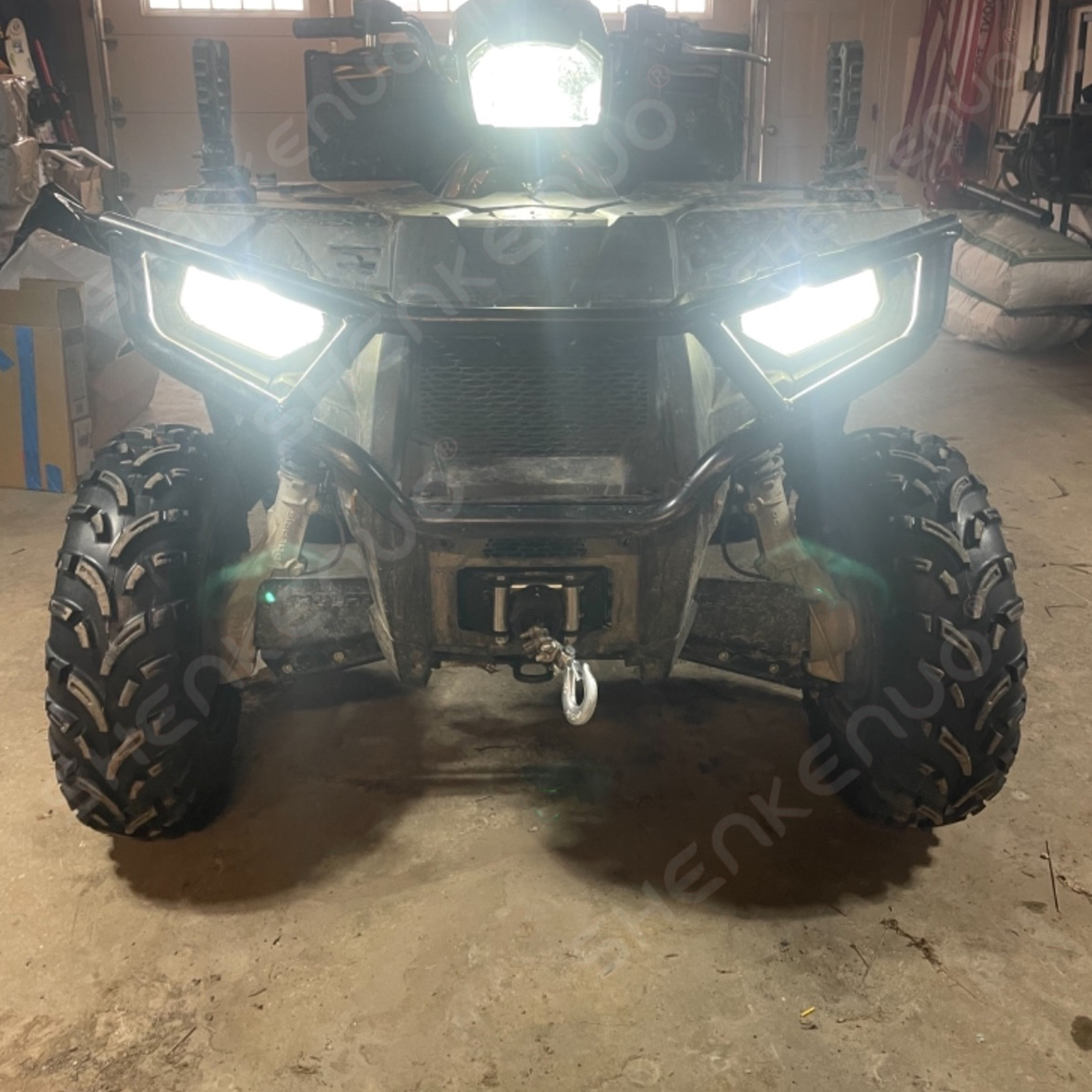 2 H4 SUPER Bright LED Headlight For Ski-Doo MXZ 700 1999-2003 Snowmobile Bulbs