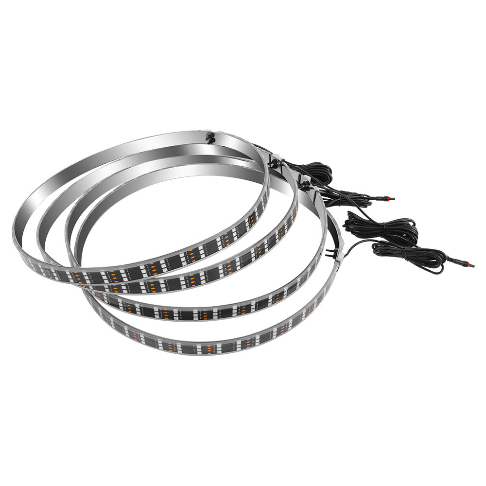 4PCS 15“ RGB LED Wheel Ring Lights Car Rim Lights For Toyota Camry XSE / TRD
