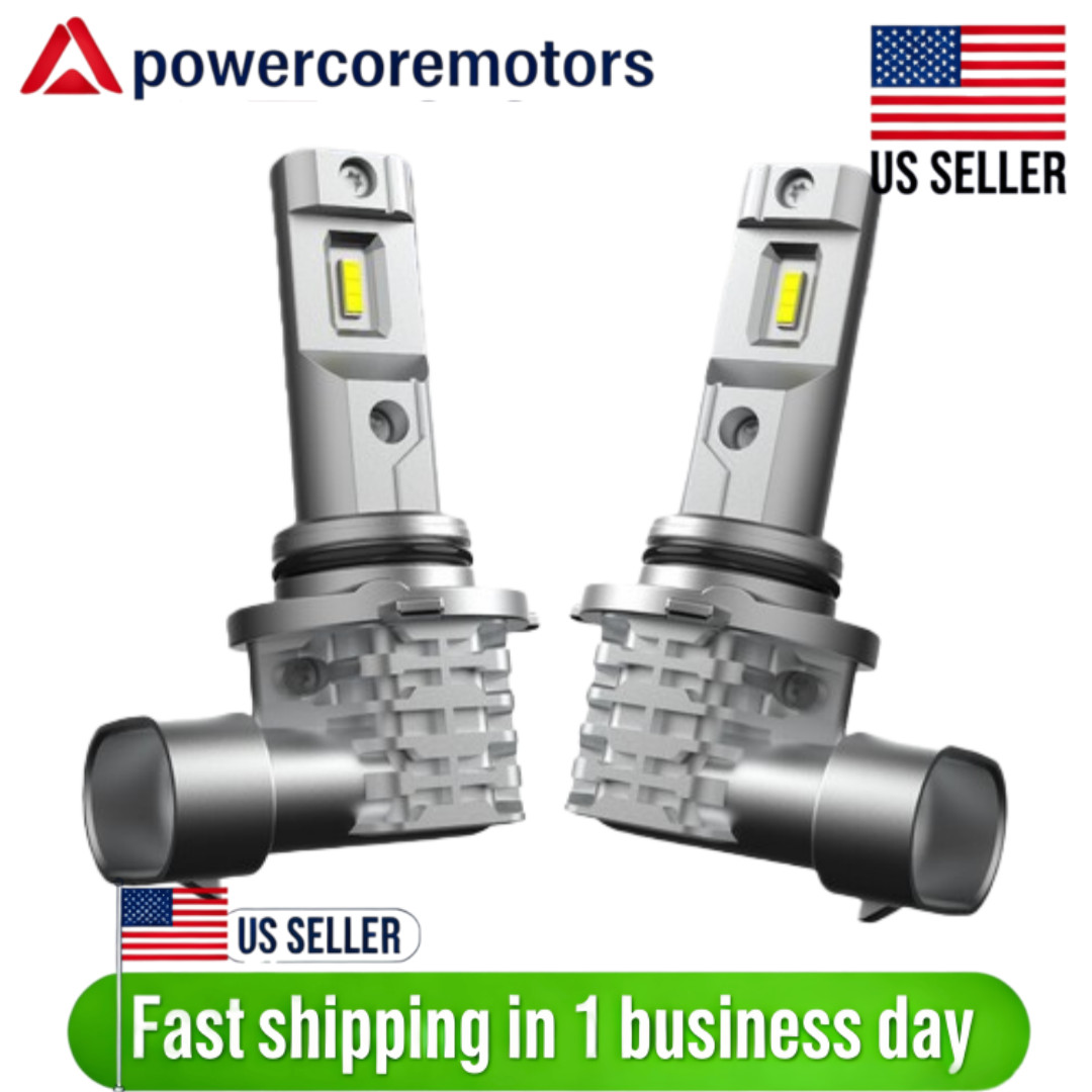 2PCS 9006 LED HEADLIGHT BULB CONVERSION KIT LOW BEAM WHITE SUPER BRIGHT 6500K US