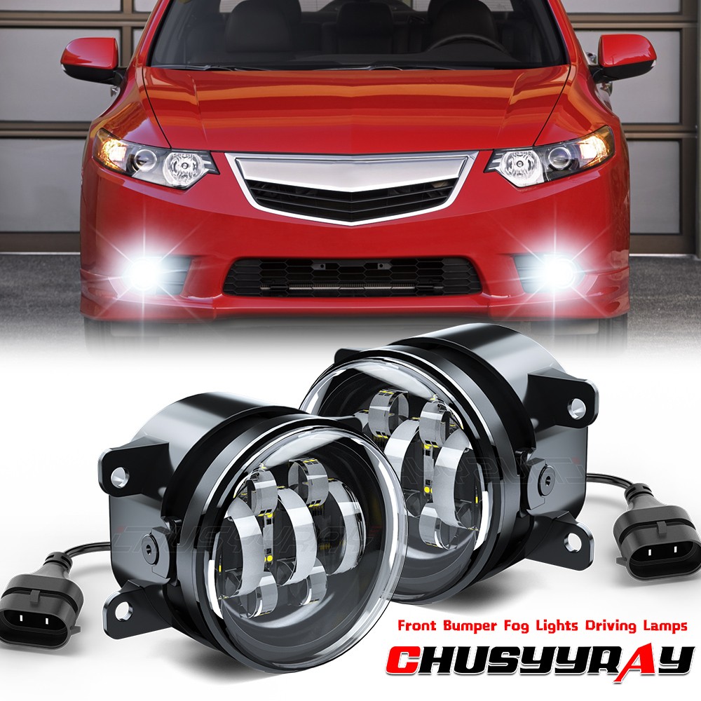 Front Bumper Fog Lights Lamps Pair Replacement FOR Acura TSX 2011 2012 2013 2014