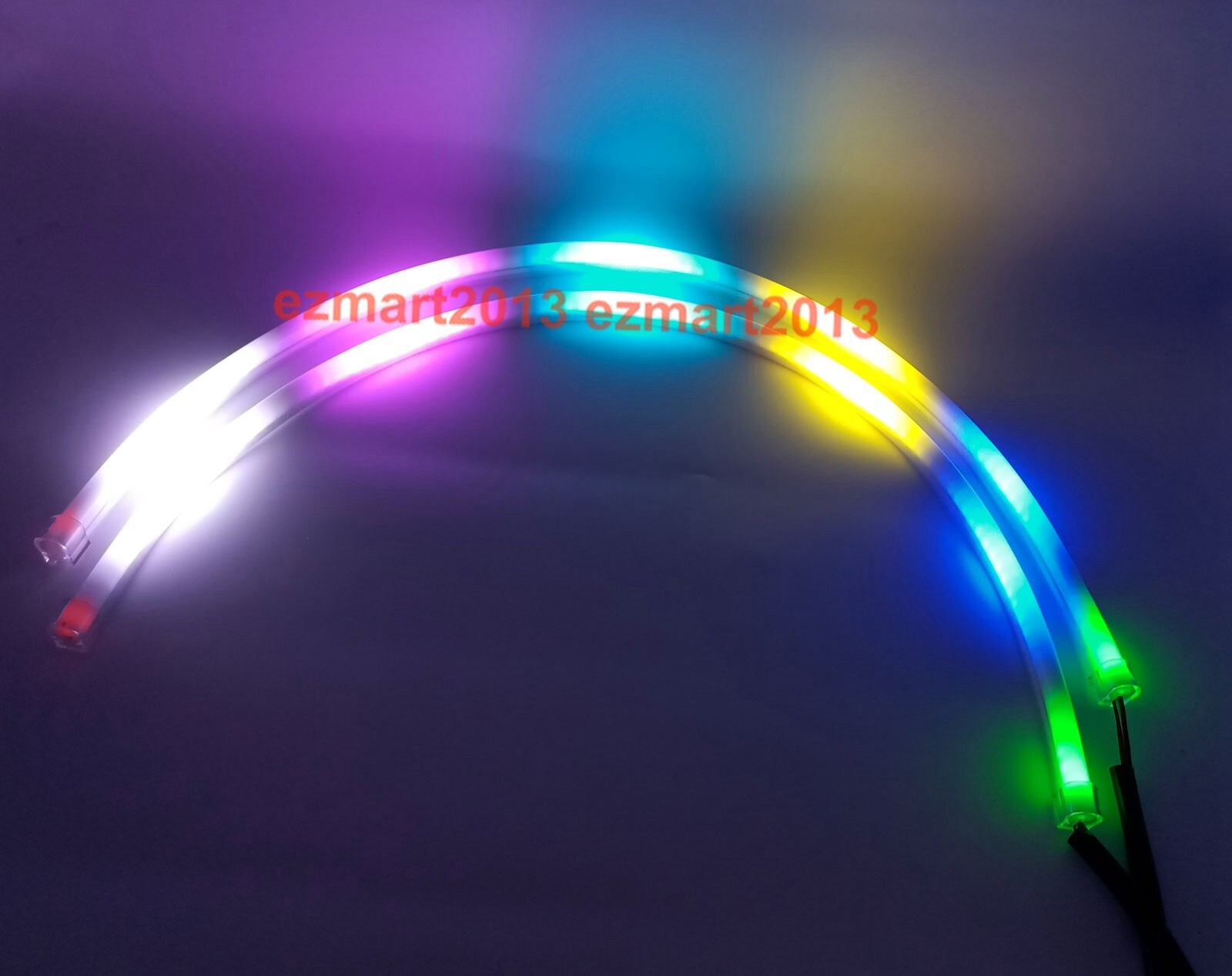 2*60cm LED strip Dream color Chasing RGB Flash Turn Signal Flow series DRL BT