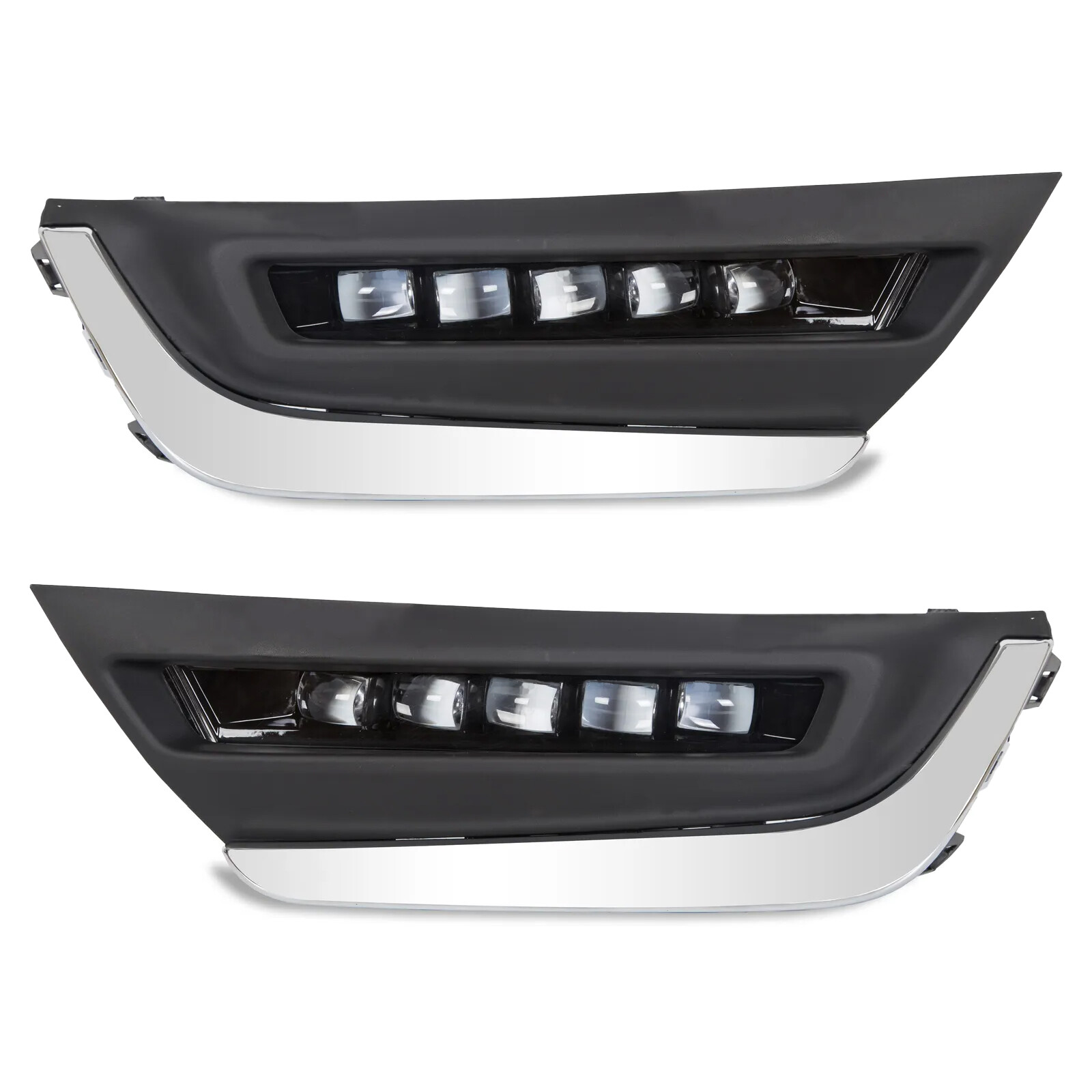 LED Daytime Running Light Fog Lamps Pair LH+RH For 2017 2018 2019 Honda CRV CR-V