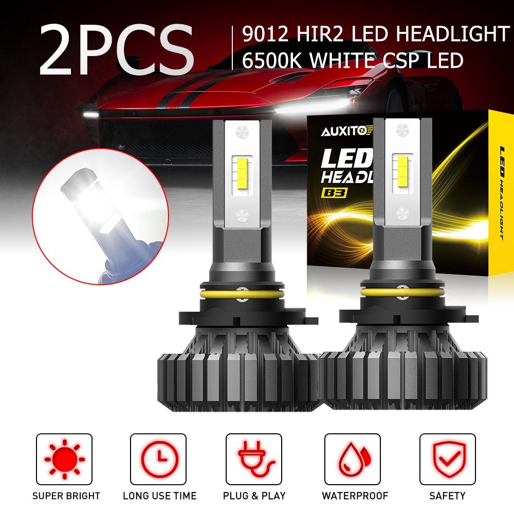 AUXITO Super Bright Halogen Replace 9012 LED Beam High Low Beam Headlight USA