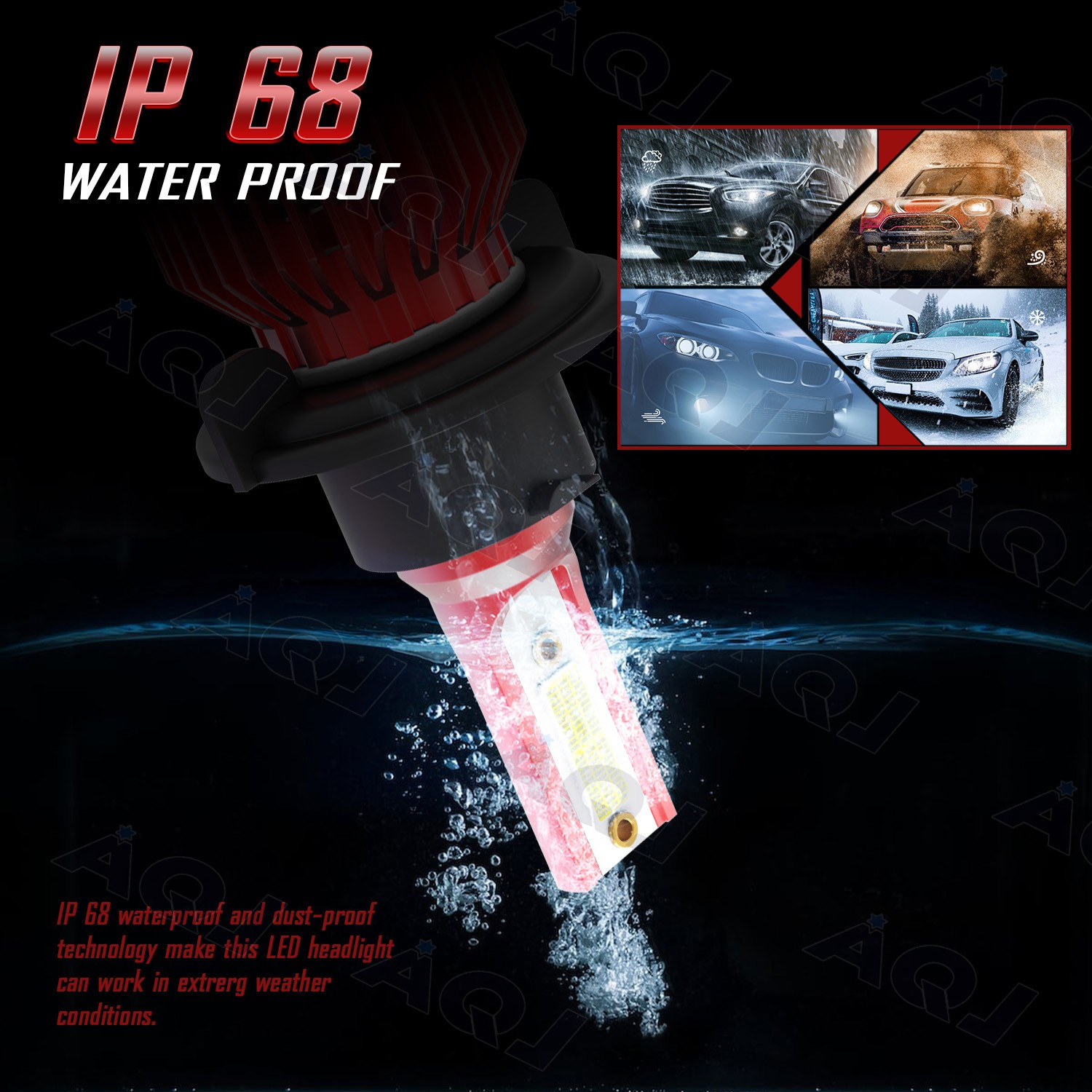 9008 H13 LED Headlight Bulbs For Nissan NV2500 2012-2017 6000K Super White