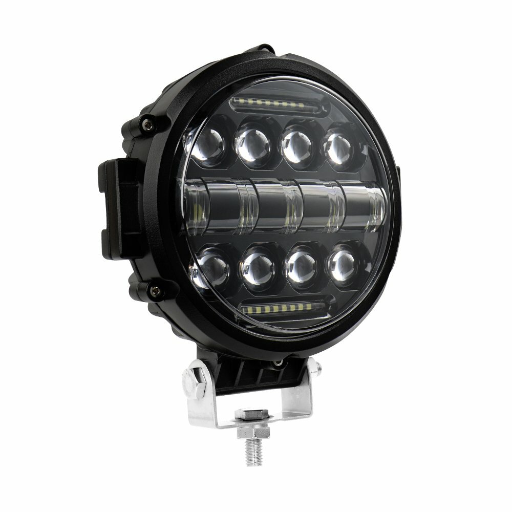 2x 7“ Round LED Work Lights Offroad Driving Spot Headlight SUV 4WD Truck + Wire