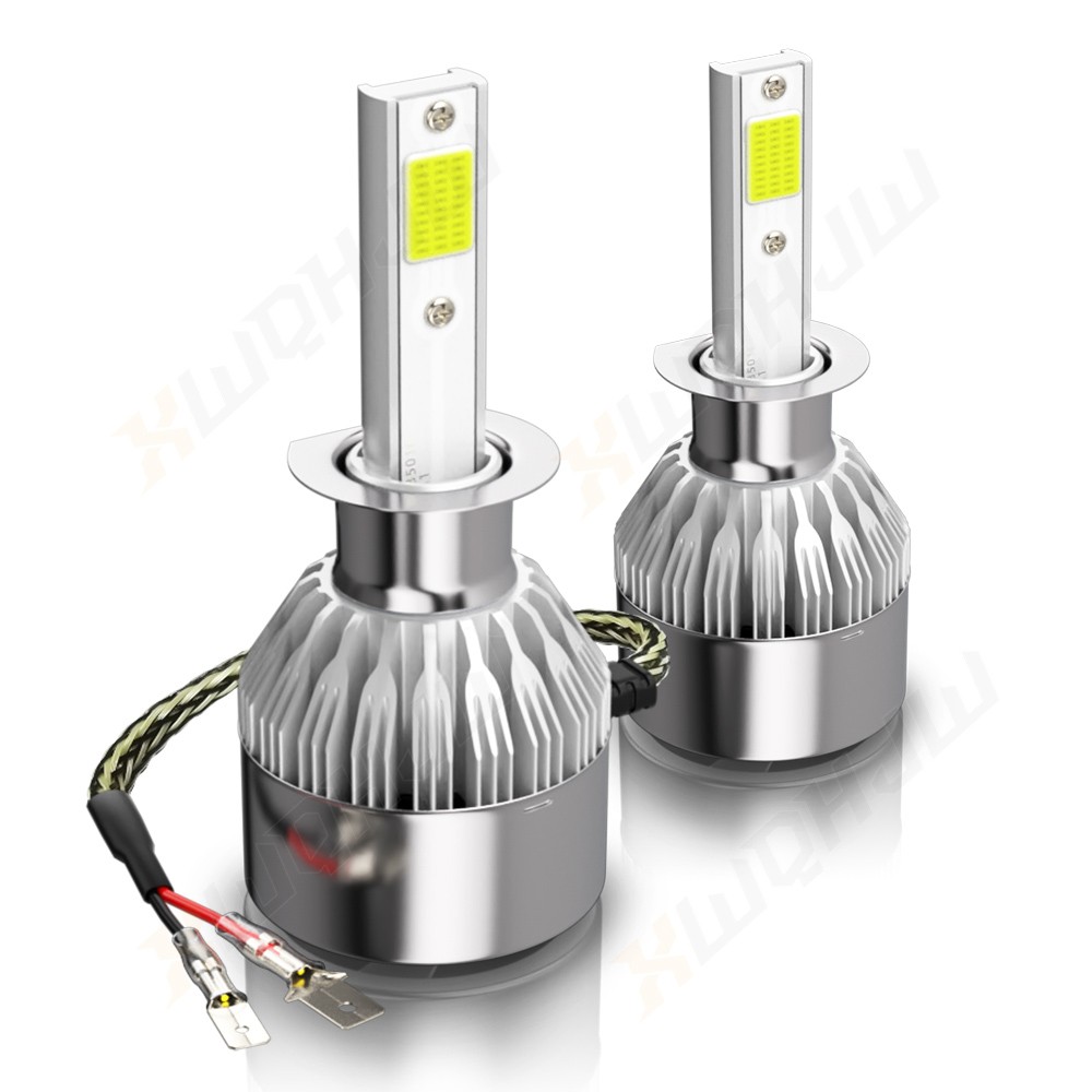 H1 LED Headlight Bulb 60000LM High/Fog Light Beam 6500K Super Bright 2X
