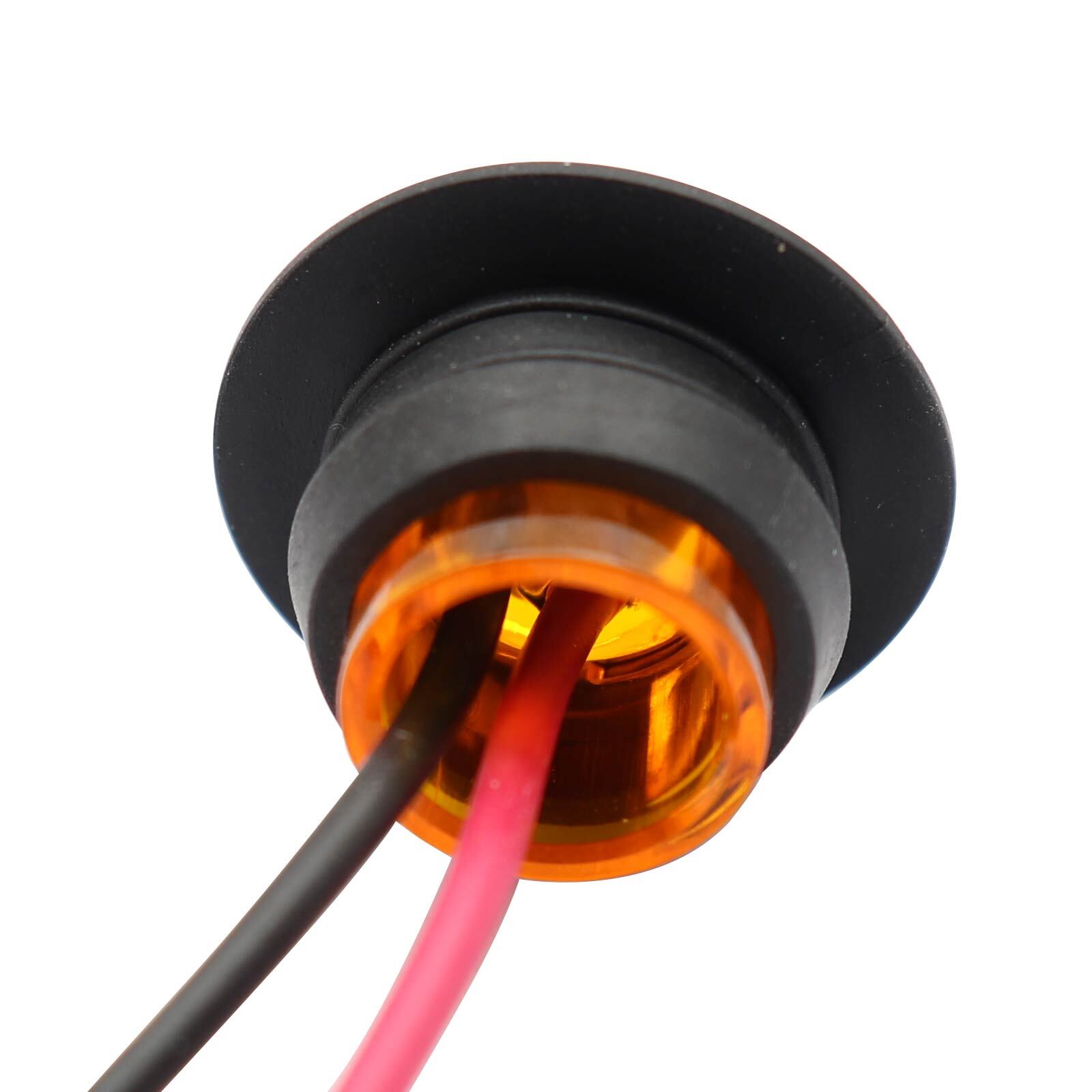 20X Amber 3/4″Round LED Bullet Clearance Side Marker Lights For Truck Trailer
