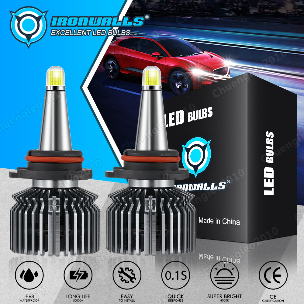 2/4/6/8-sides HB4 9006 LED Headlight Bulb Kit Low Beam White Super Bright 6500K