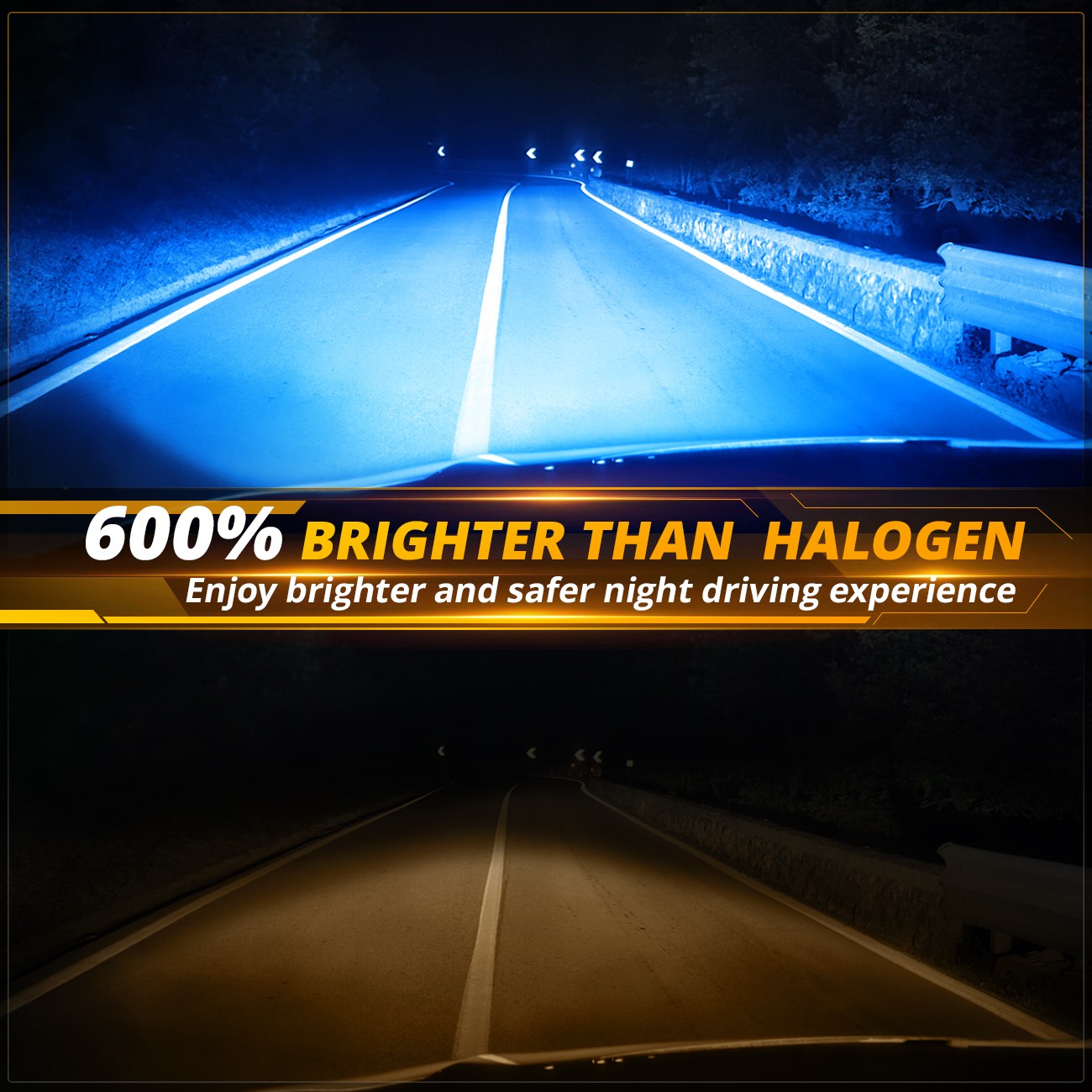 AUXBEAM H16 H11 H8 LED Bulbs Fog Light Conversion Kit 8000K 16000LM Super Bright