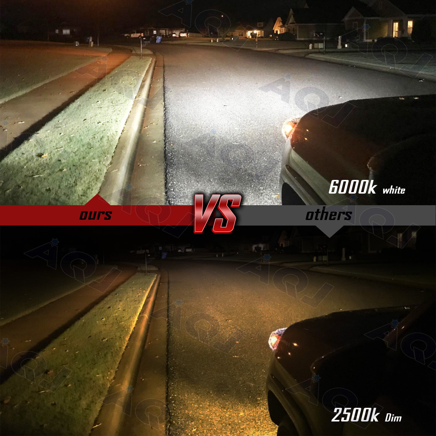 9007 HB5 Combo LED Headlight High / Low Beam Bulbs Perfect Beam 6000K White