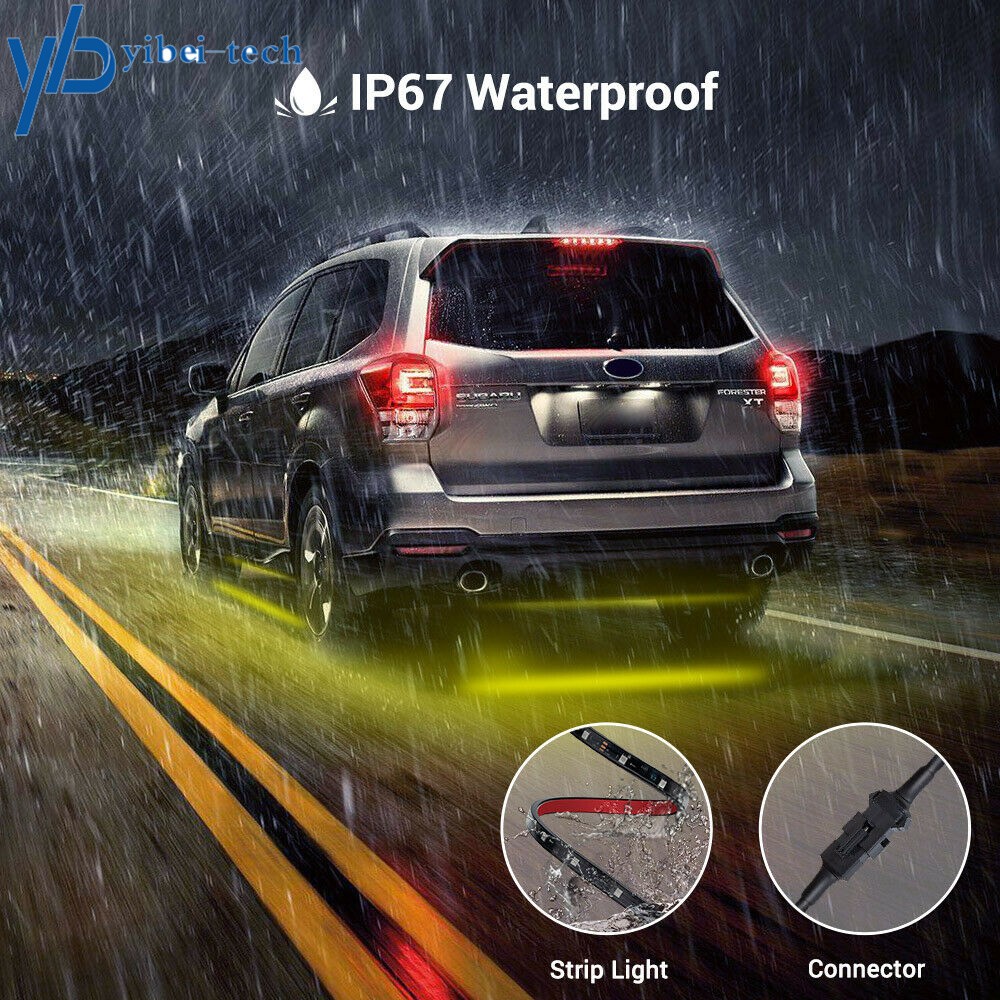 RGB Dreamcolor Led Car Underglow Lights Music Bluetooth App Remote Control Strip