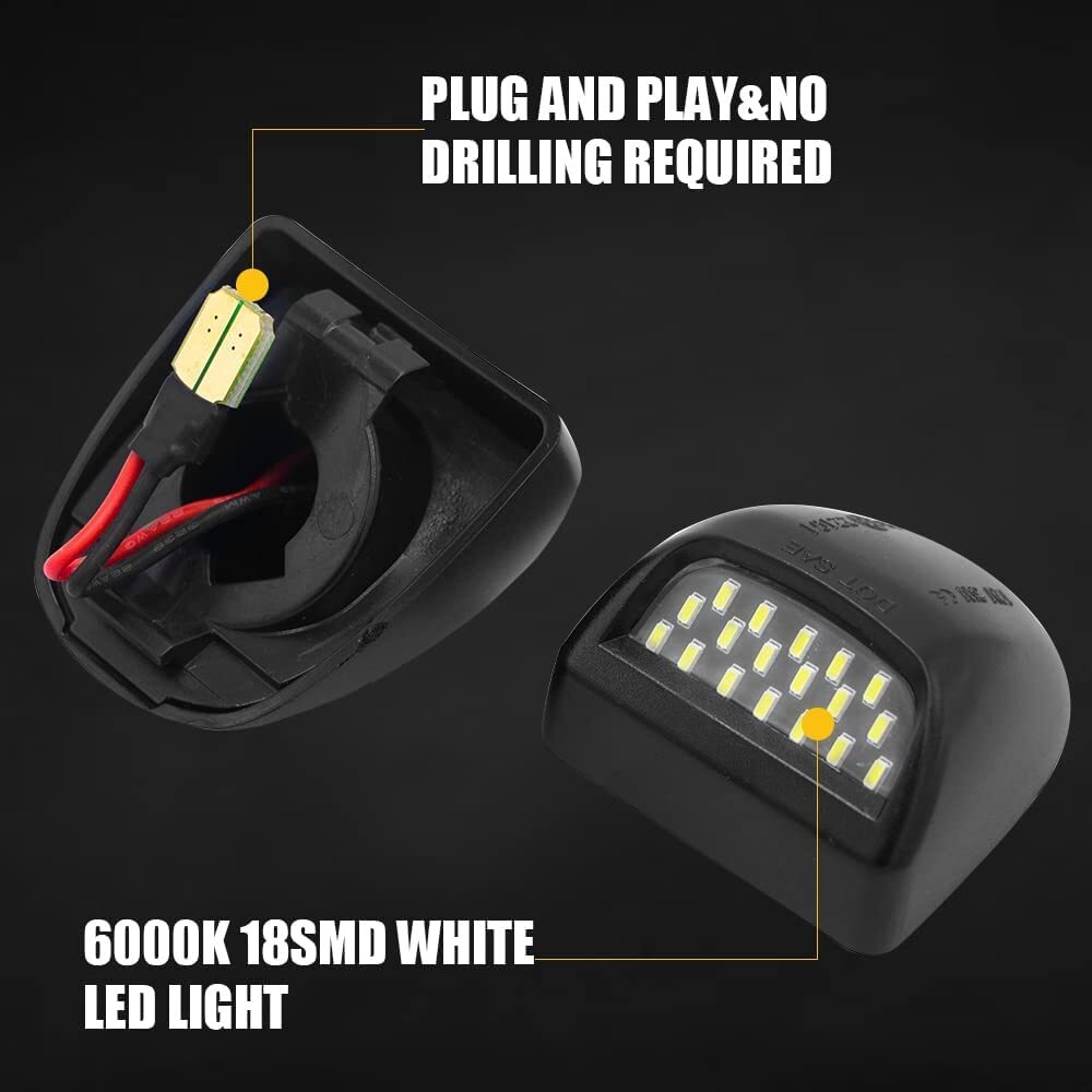2pcs 12V Car License Plate Lights 18 LED for Chevrolet Pickup GMC 22794700