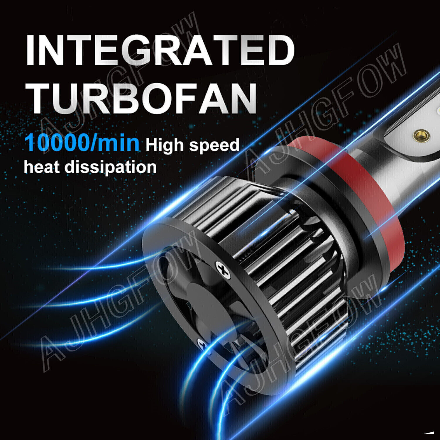 2x H11 LED Headlight Super Bright Bulbs Kit 16000K White 330000LM High/Low Beam