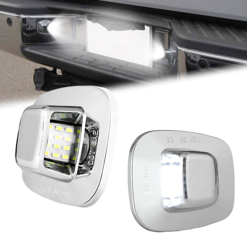 LED License Plate Light 5500K Lamps For C/K 1500 Chevrolet 2500 3500 Pickup USO