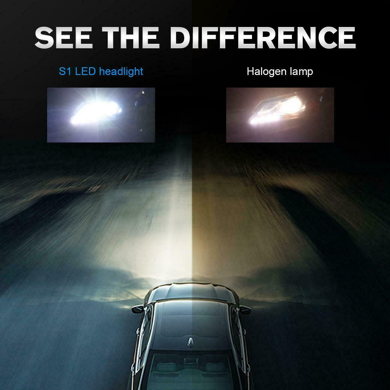 H7 Canbus LED Headlight Bulb High Low Beam Fog Light 100W 10000LM Bright 2pcs