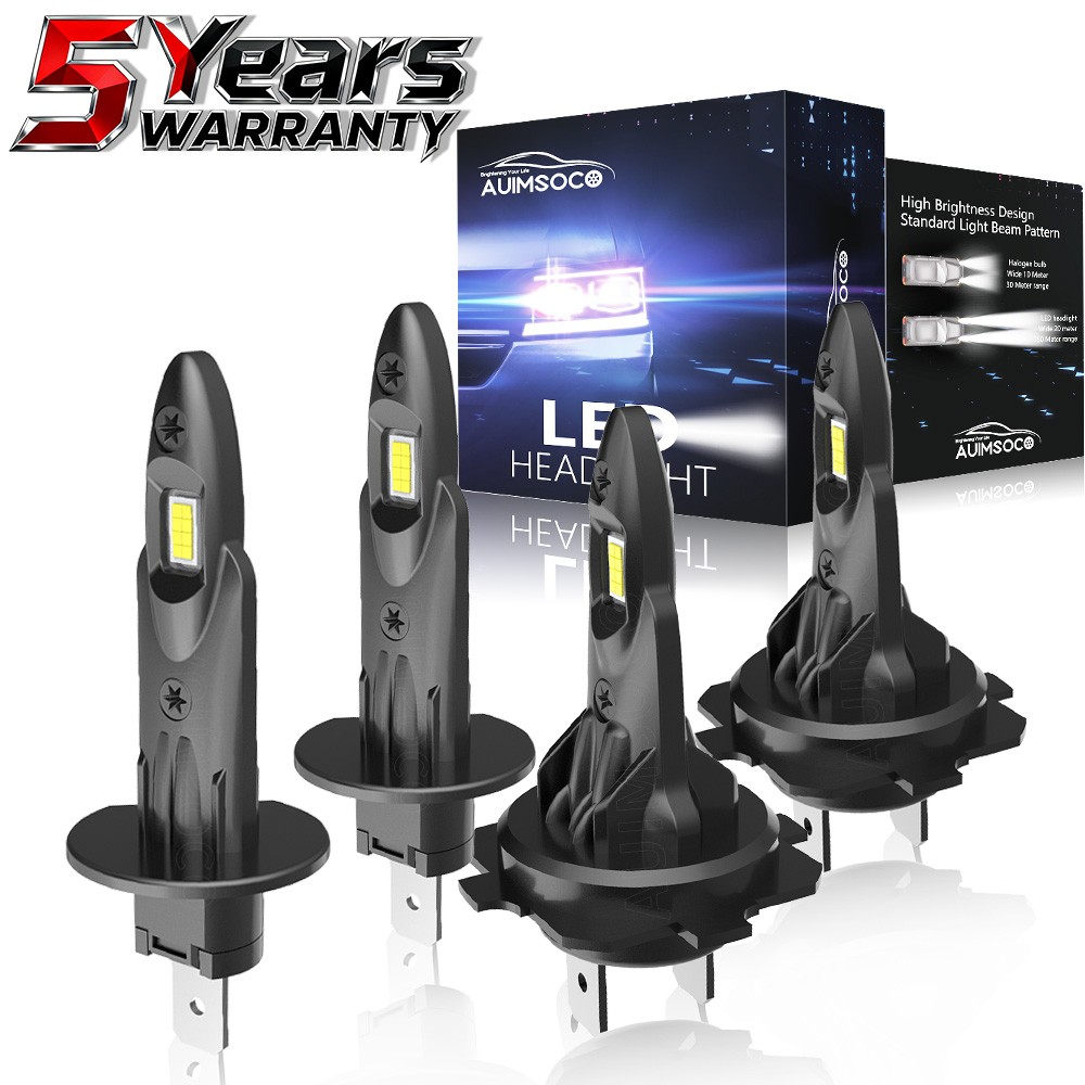 For Mercedes-Benz C280 1997-2000 LED Headlight Bulbs Kit H1 H7 High Low Beam