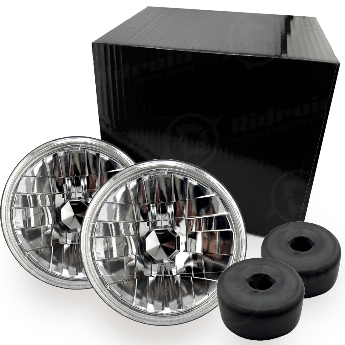 For 1967-1972 Chevy C10 Pair 7 inch LED Headlights Round DOT Approved Hi/Lo Lamp