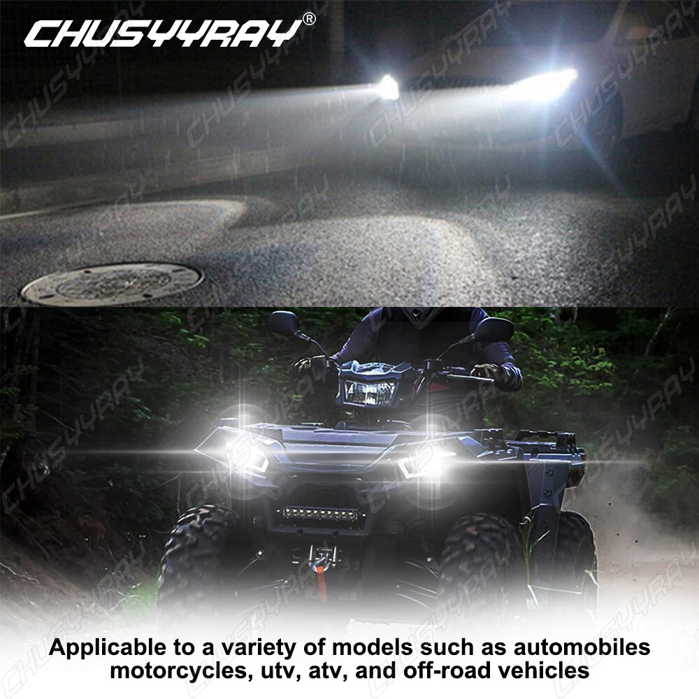 6000K For Yamaha Raptor 350 660R 700 700R LED Headlight Bulb Fit YFM350R YFM660R