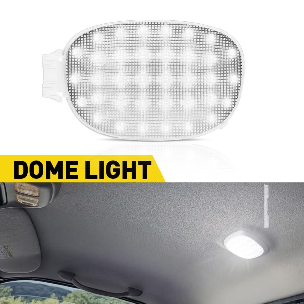 For 01 02 03 Dodge Ram 1500 2500 3500 Dome Map Reading Overhead Light Lamp Gray