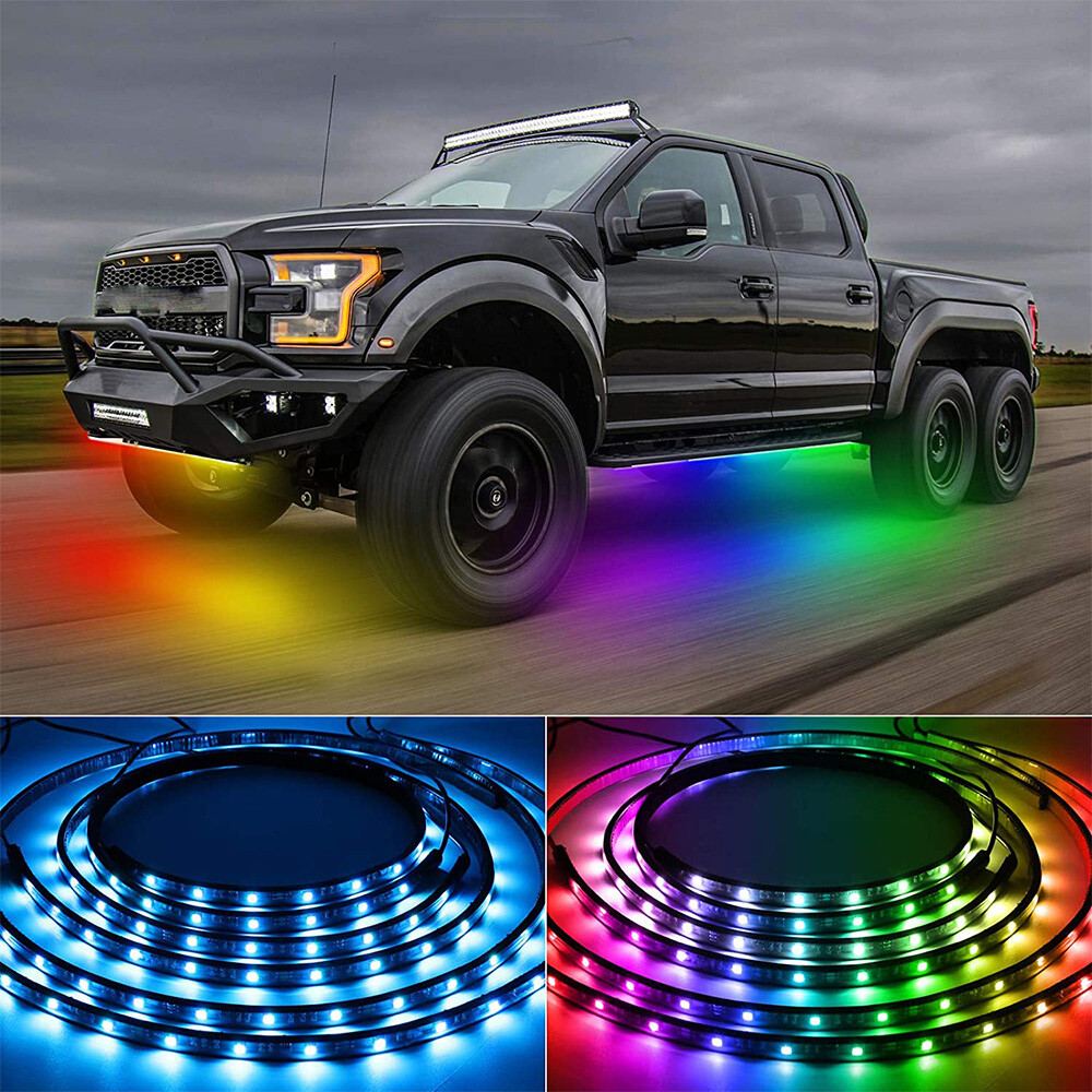 Car Underglow Strip Lamp Flowing LED RGB Neon Colorful Light For Honda Accord