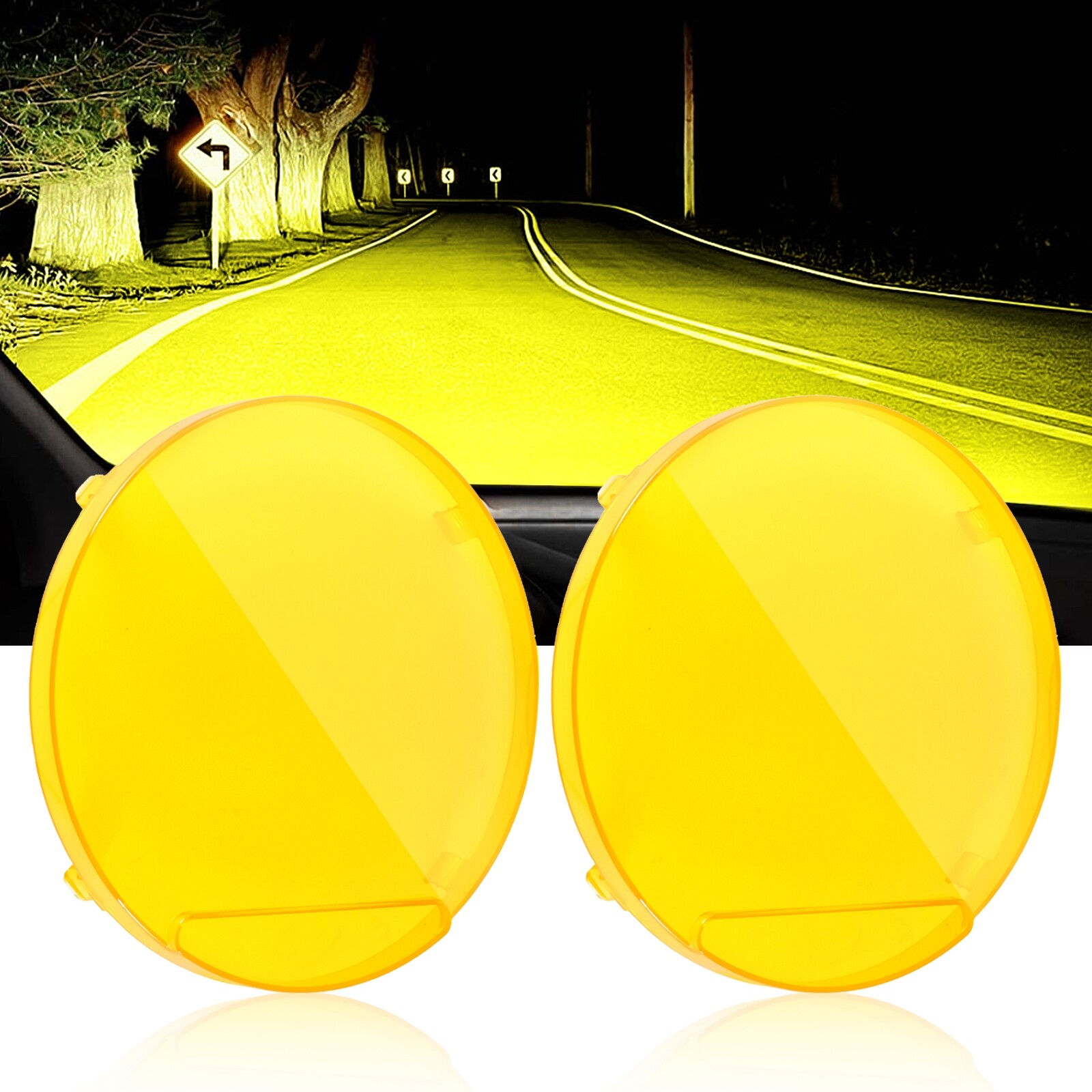 AUXBEAM 9″inch Round 360-PRO LED Work Light Pods Offroad Driving Lamps + Covers