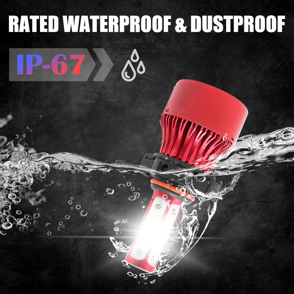 20PCS 4-Sides 5202/H16/9009/2504 LED Headlight Kit Fog Light 32000LM 6000K Bulbs