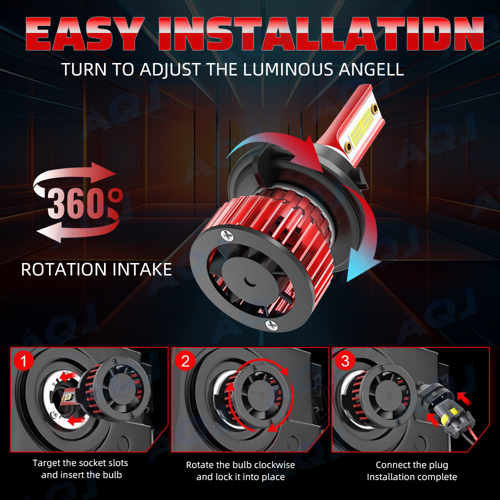 For Ford F-150 2004-2014 6x 6000K LED Headlight Bulbs High/Low Beam + Fog Light
