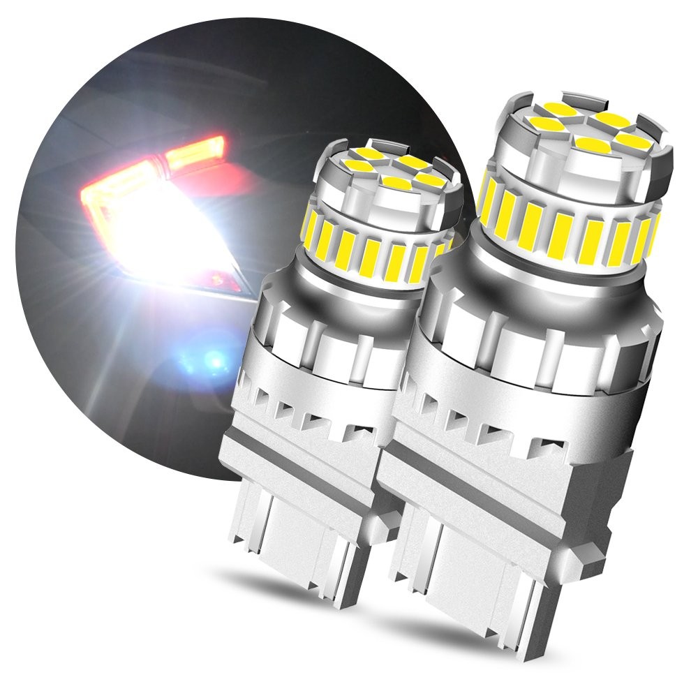 2x 3157 3156 LED Reverse Backup Turn Signal DRL Light Bulbs 6500K White CANBUS