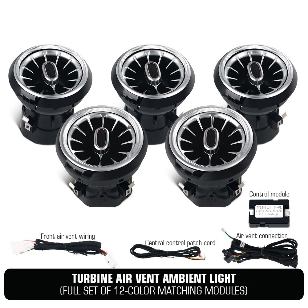 LED Air Vent Ambient Light For Mercedes Benz W117 CLA180 CLA200 CLA250 CLA45 5pc