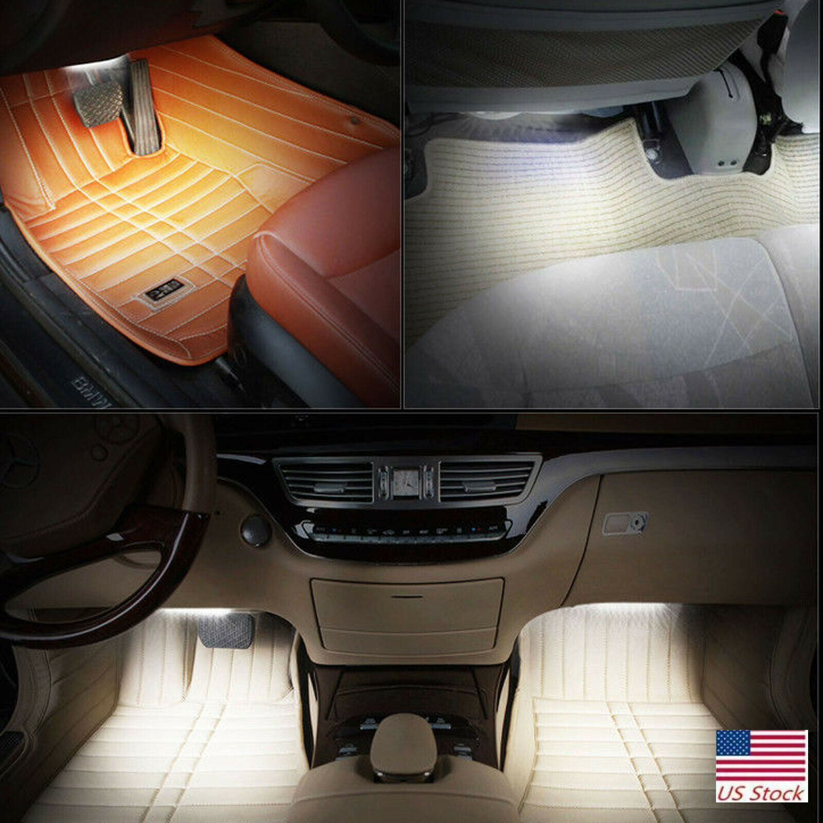 36 LED Car Charge Interior Accessories Floor Decorative Atmosphere Lamp Light x