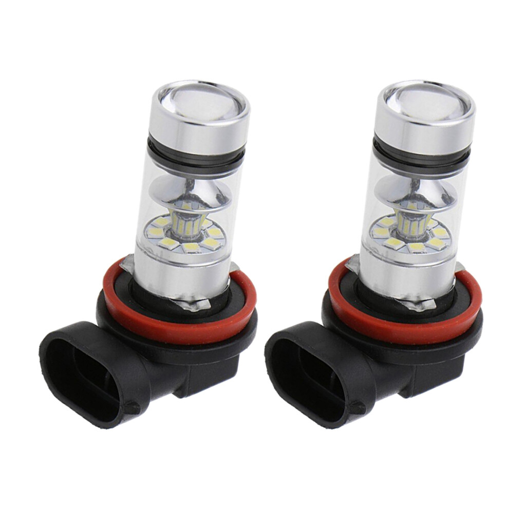 2xH11 H8 LED Bulbs 6000K 100W White Super Bright Fog Light DRL Light High Power