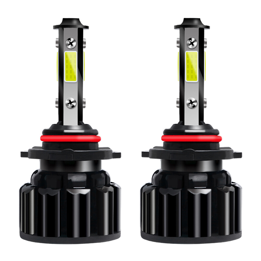4-Sides 9005 HB3 LED Headlight Bulbs High Beam 6000K Bright White Conversion Kit