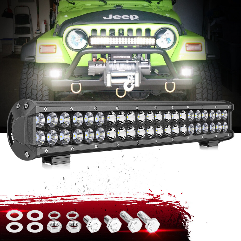 Offroad 20″ LED Lower Bumper Work Light Bar Spot Flood Driving UTV For Ford F150