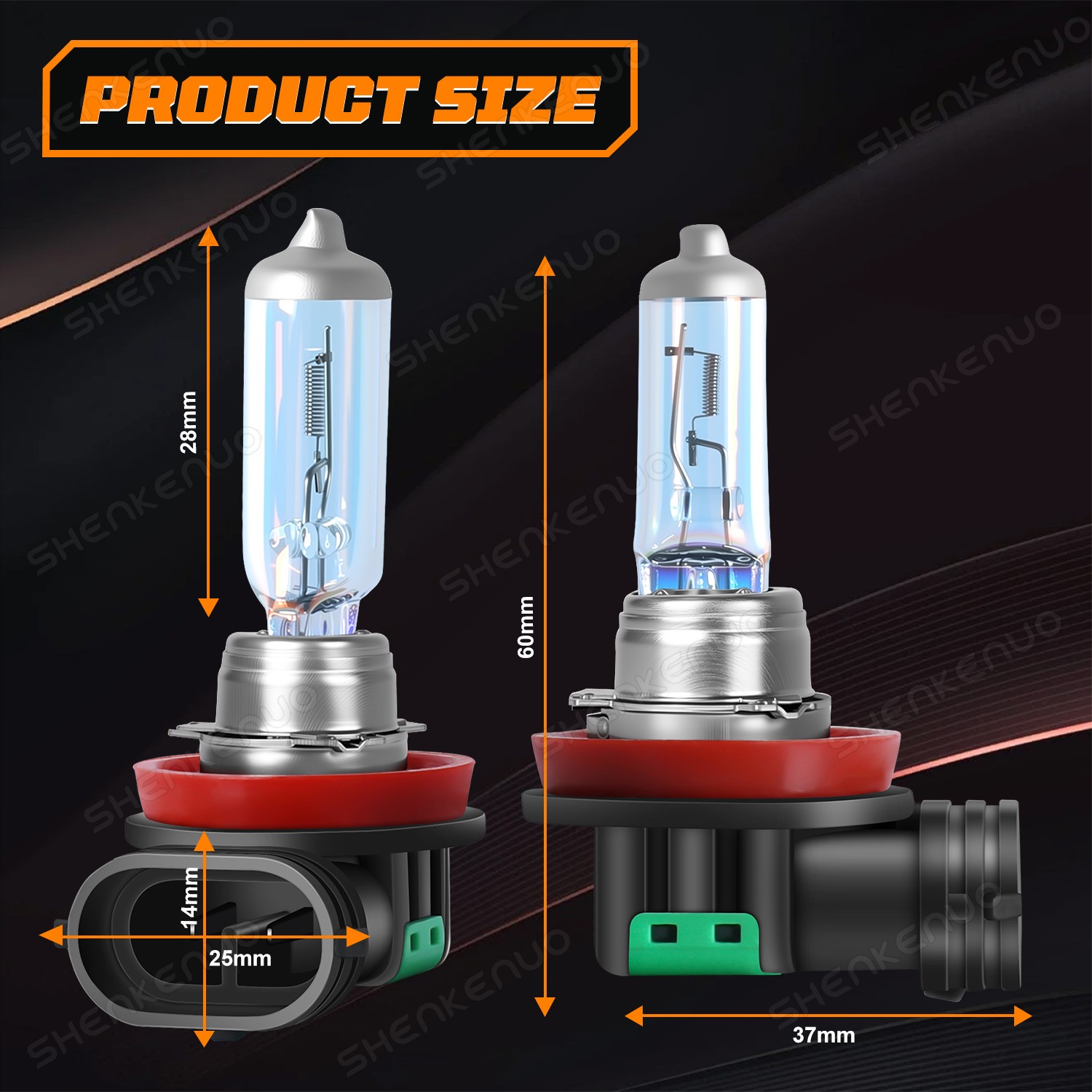 For Hyundai Tucson 16-2018 – H7 H7 H11 Halogen Hi/ Low/Fog Beam Headlight Bulbs